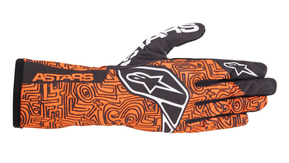 ALPINESTARS TECH-1 K RACE V2 GLOVE VERTICAL FLURO ORANGE