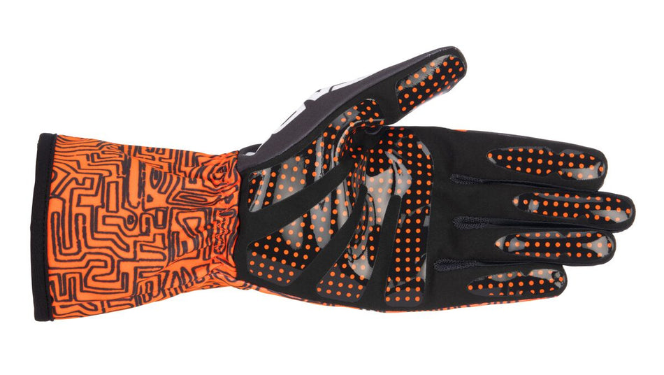 ALPINESTARS TECH-1 K RACE V2 GLOVE VERTICAL FLURO ORANGE