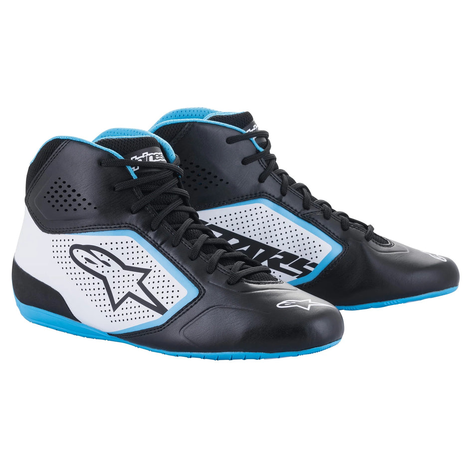 ALPINESTARS TECH-1 K START V2 KART SHOE 1278 BLACK/WHITE/BLUE