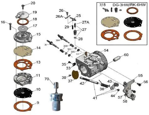 IAME REPAIR KIT - Tillotson HW33A/HW27A