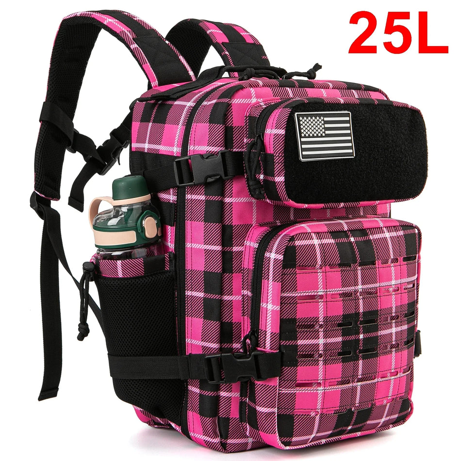 25L/45L Tactical Backpack for Men and Women Outdoor, Ideal as a Kit Bag with Bottle Holder