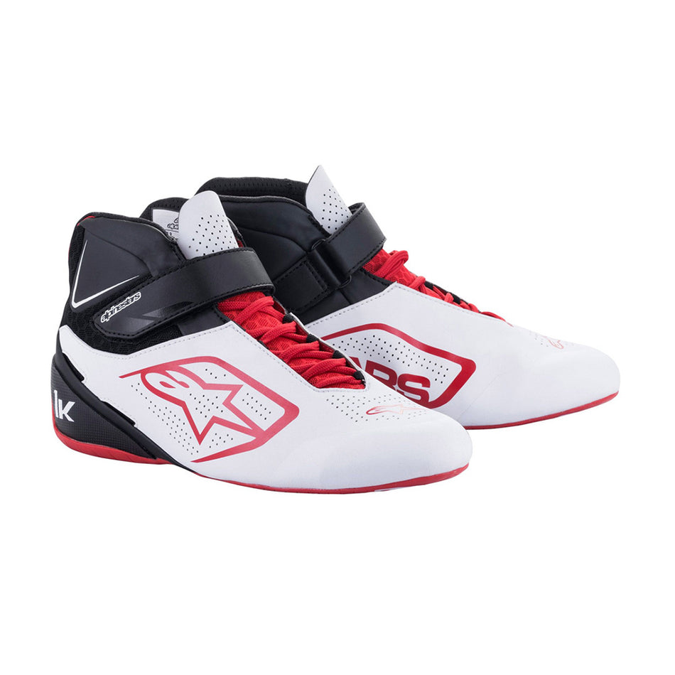 ALPINESTARS TECH-1 K V2 KART SHOE WHITE/BLACK/RED