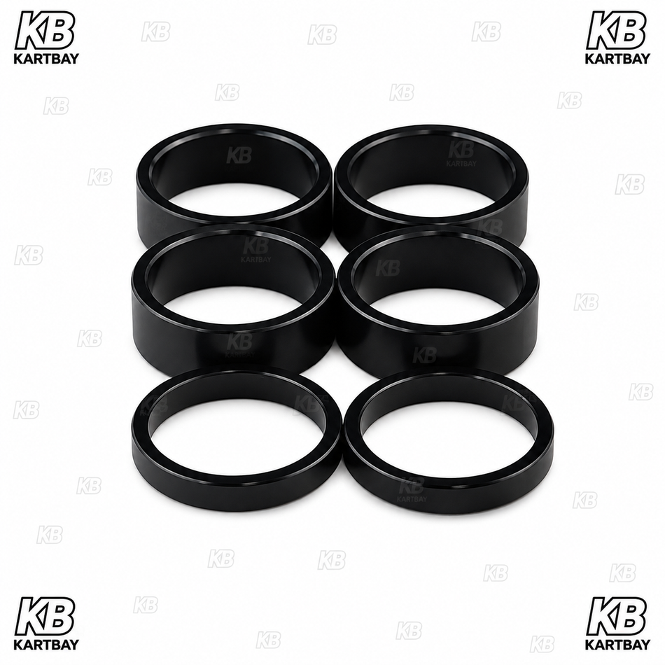 GFC|TB Kart Stub Axle Spacer Kit - 25mm Black
