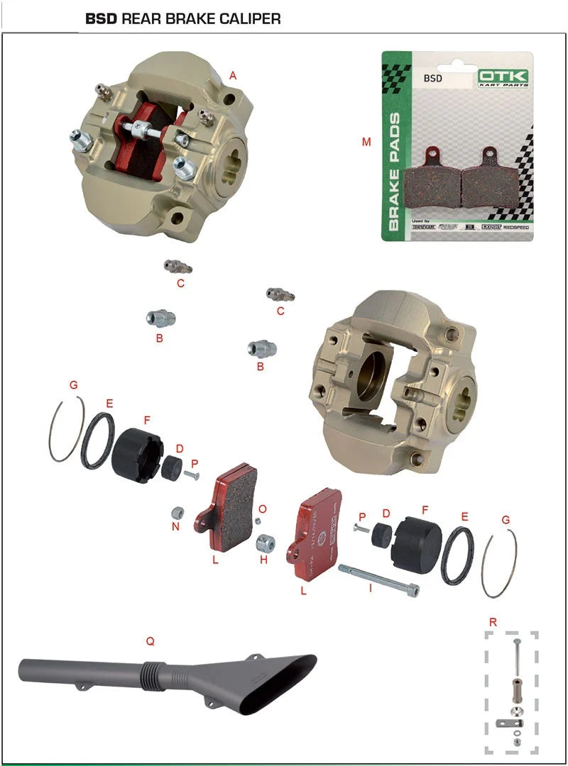 OTK BRAKE CALIPER BSD - SPARE PARTS