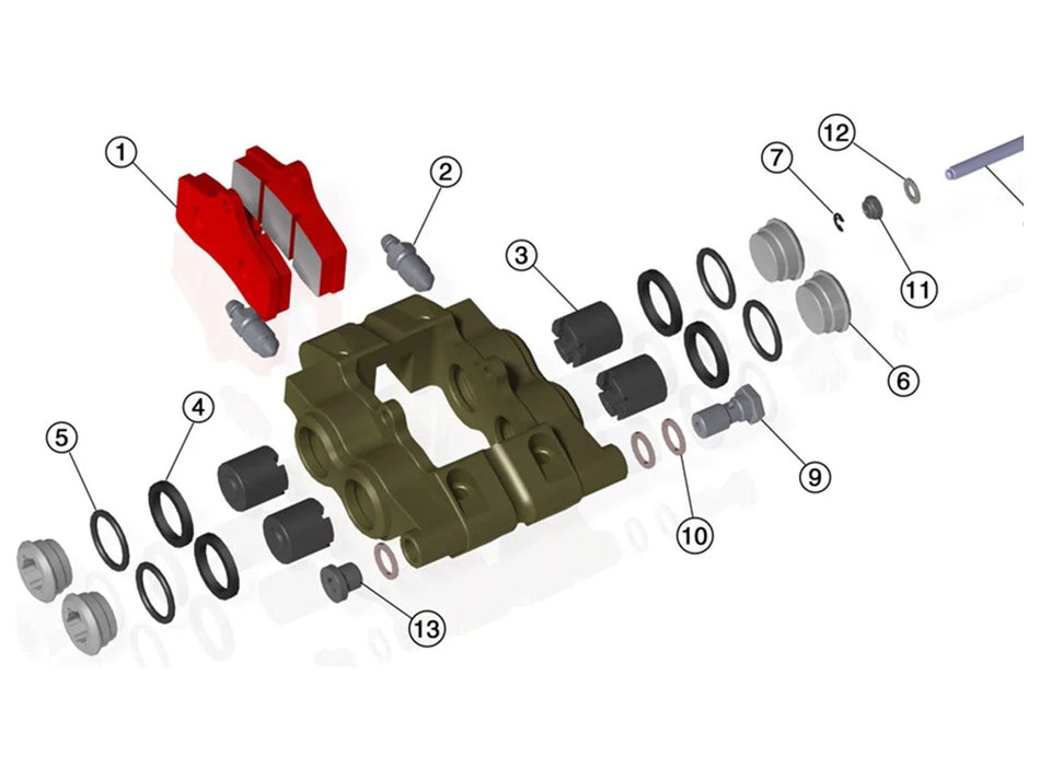 IPK- Rear Caliper Spares - MKB-V2-MINI