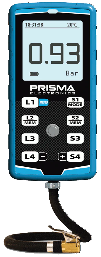 PRISMA 4 DIGITAL TYRE PRESSURE GAUGE & LAPT TIMER