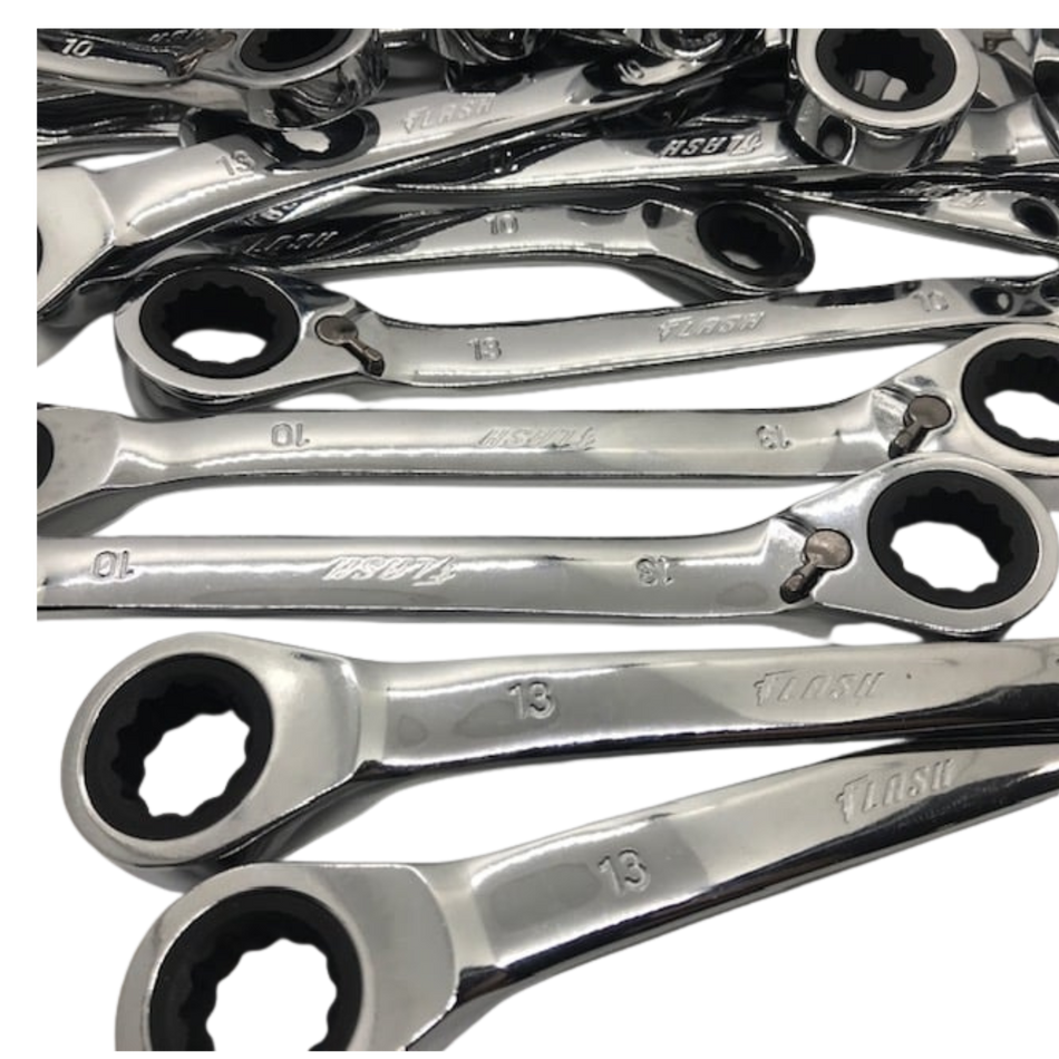 Flash 13mm/10mm Ratchet Spanner
