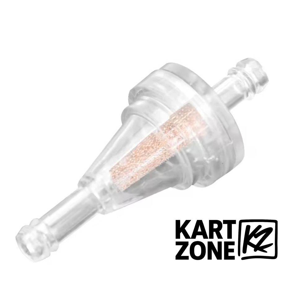INLINE FUEL FILTER CLEAR - CONED (Small)